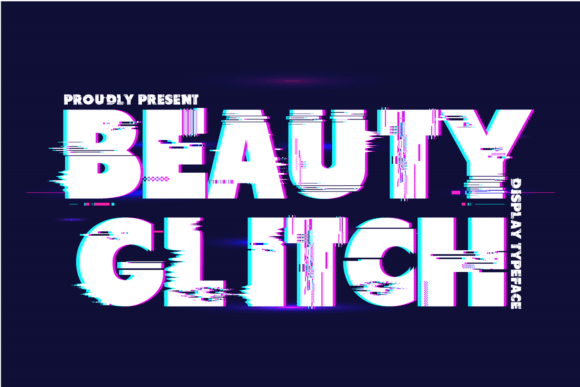 Beauty Glitch Font: A Modern Design Asset