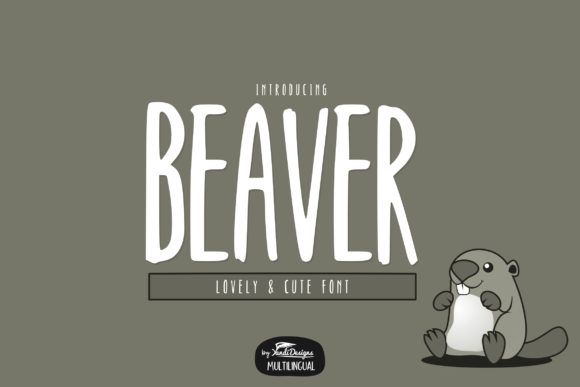 Beaver: A Bold Display Font for Modern Design