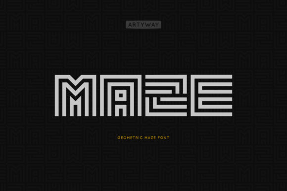 Exploring the Maze Display Font: Geometric Originality