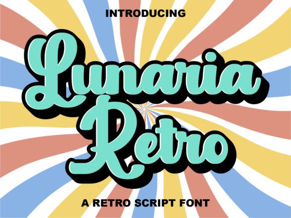 Lunaria Retro: A Quirky 70s & 80s Display Font for Modern Branding