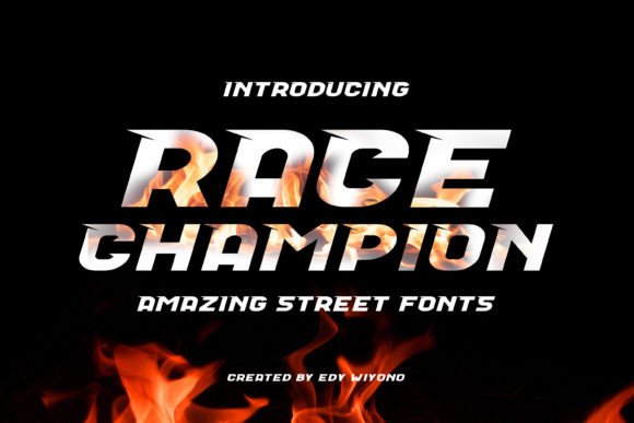 Race Champion: A Bold Typeface for Dynamic Visuals