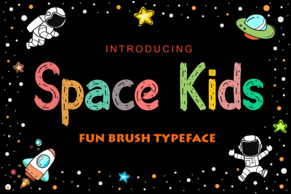 Space Kids: A Fun Brushed Display Font for Creative Projects