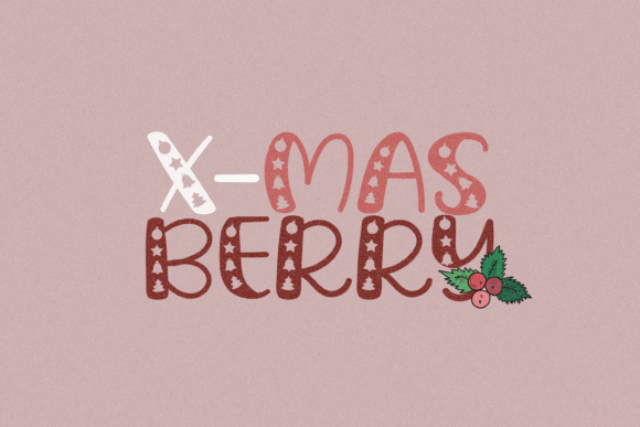 X-Mas Berry: The Holiday Display Font for Standout Design